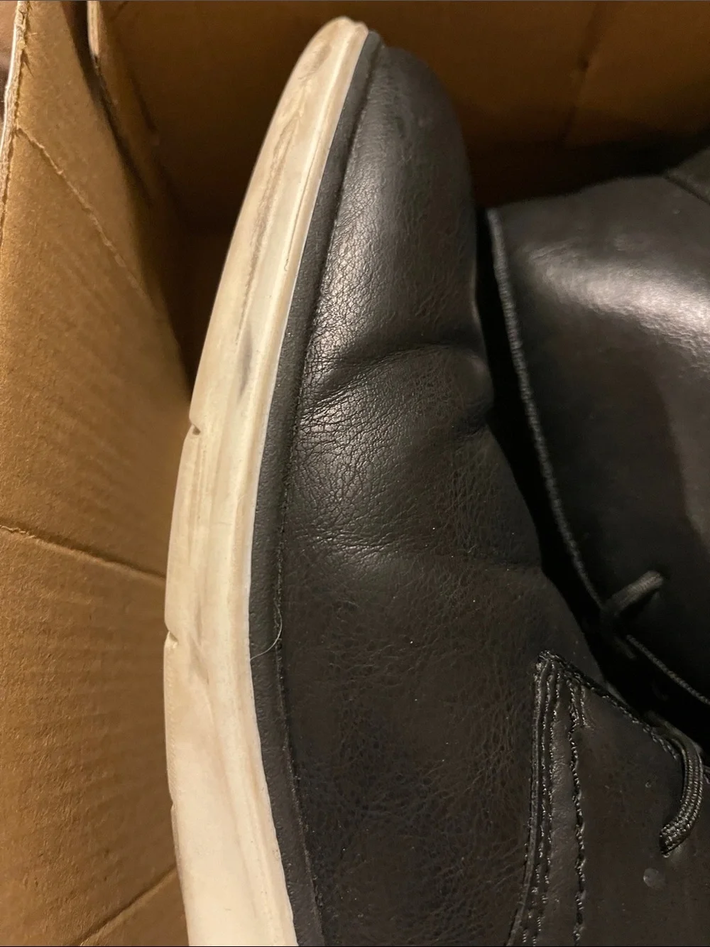 Aldo Men’s Wilsen Black Leather Casual Rubber Sole Oxfords SZ 11